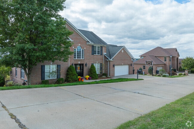 Pleasanton has a handful of newer builds in the neighborhood that are mainly made of brick.