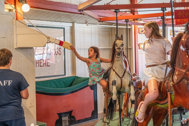 Grab the brass ring for a free ride at Flying Horses Carousel in Oak Bluffs