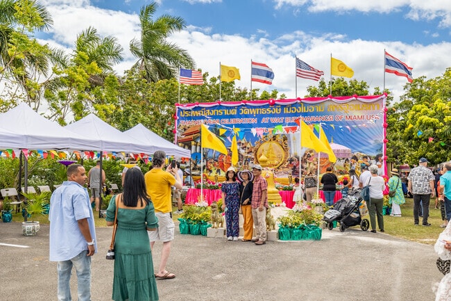 Wat Buddharangsi Temple Thai Songkran Festival is a place of worship and fun.