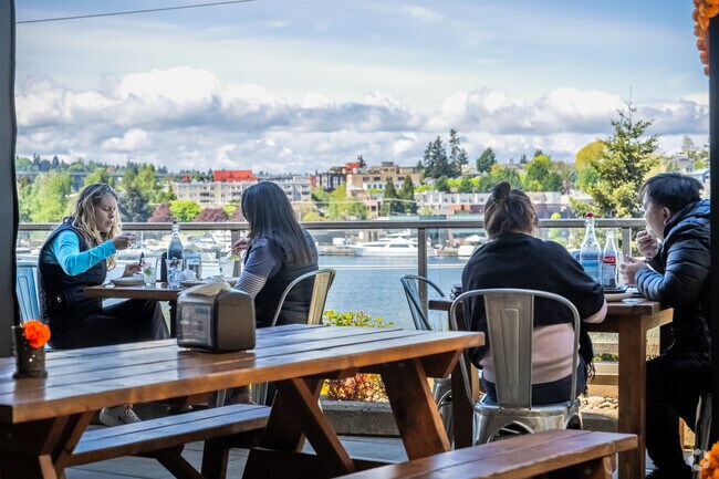 Little Water Cantina is a great Eastlake neighborhood dining spot with great water views.