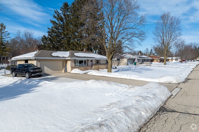 Even the smaller style homes have spacious yards in the Germantown, WI community.