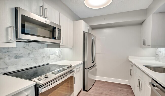 Upgraded interiors include quarz countertops