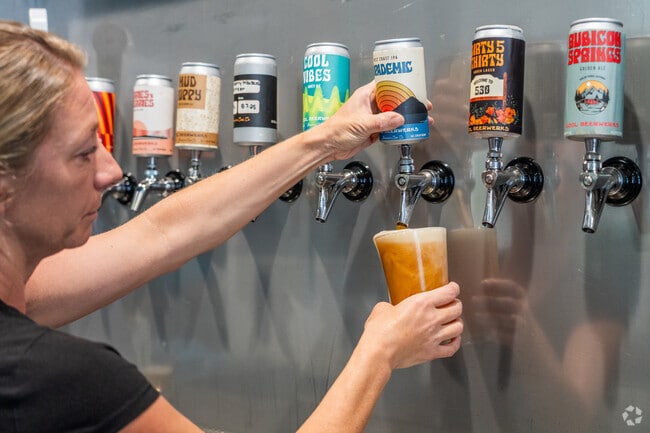 Cool Beerwerks in Auburn Lake Trails serves craft beer and Hawaiian fare.