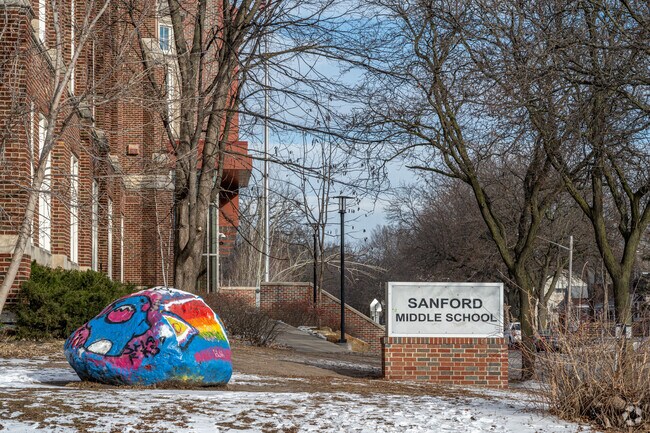 Students in grades 6-8 attend Sanford Middle School.