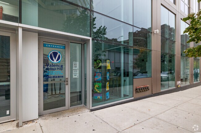 Valence College Preparatory Charter School in Queens enjoys easy access from the street.