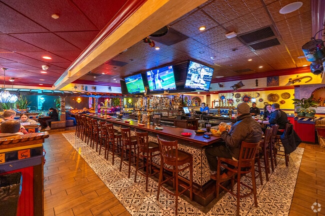 Ocho Café is a Mexican restaurant serving up fresh dishes and a colorful bar area nearby the Littleton Road neighborhood in Westford, MA.