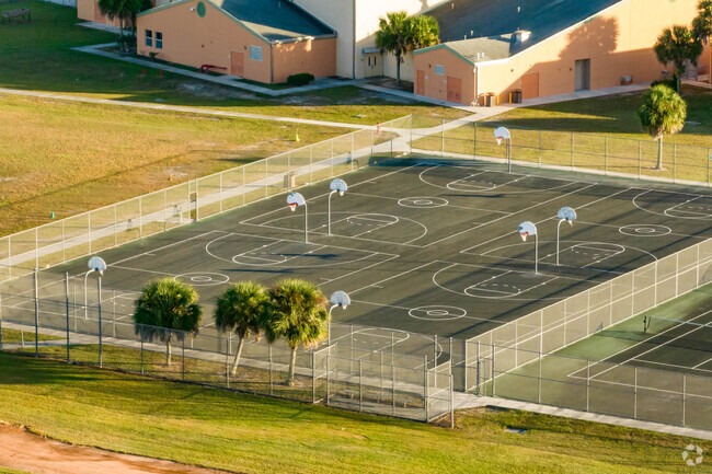 Osceola Creek middle school basketball courts.