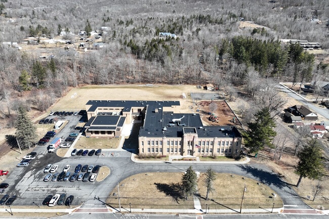 Hunter Elementary School has a B- on Niche.