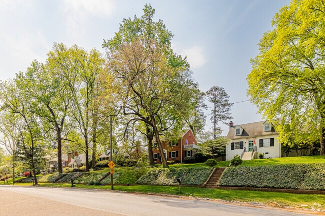 Westover Homes Sit Above The Street on Riverside Drive.