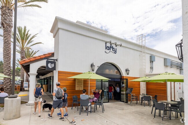 Locals like to grab a custom coffee or tea from the  Lofty Coffee in La Costa.