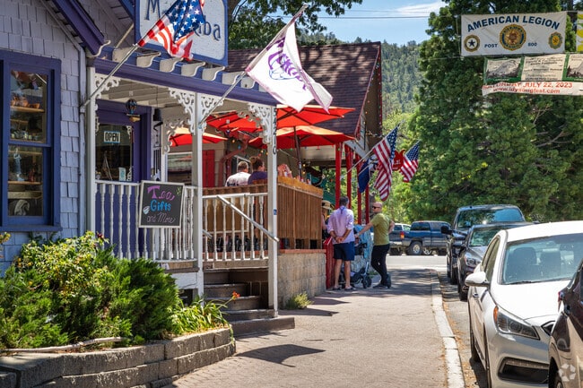 Residents enjoy the cool mountain air of Idyllwild located near the neighborhood of Pine Cove.