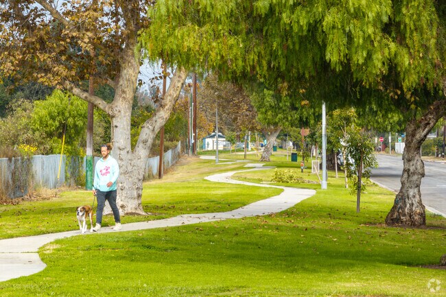 The walking paths in Dairy are popular for dog walking.