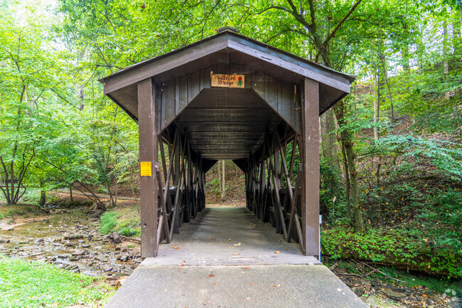 The Wilshire Trails are on a shady section of the Rock Creek Greenway in Bradford-Ridgewood.
