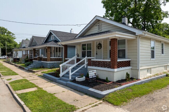 Small ranch-style homes offer affordable housing in the Sherman neighborhood.