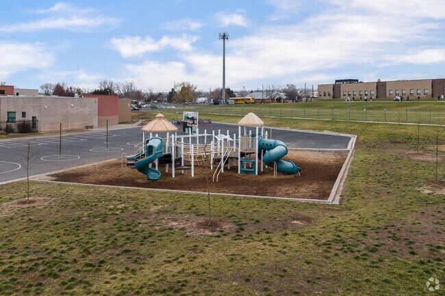 Creekside Elementary School in West Kaysville has a colorful playground for students.