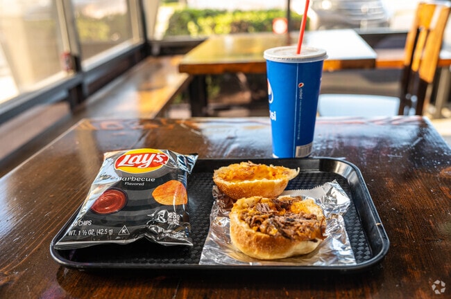 Rob’s Zombies in Clyde, is home to the signature Zombie sandwich, stacked with brisket and cheese.