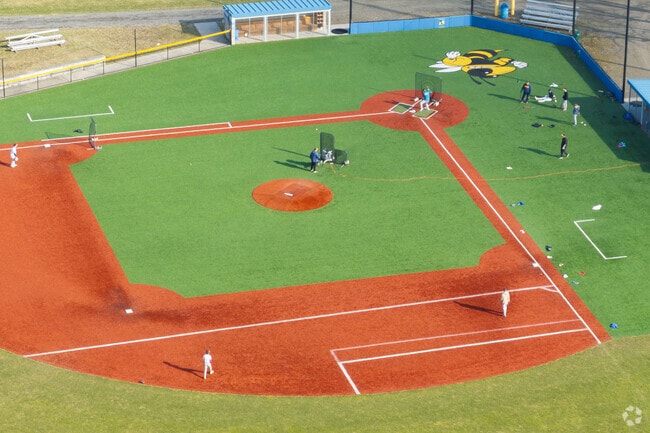 Oneonta Yellowjackets high school baseball team plays on a state-of-the-art artificial field.