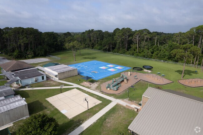 The playgrounds of the Ponte Vedra Palm Valley- Rawlings Elementary School.