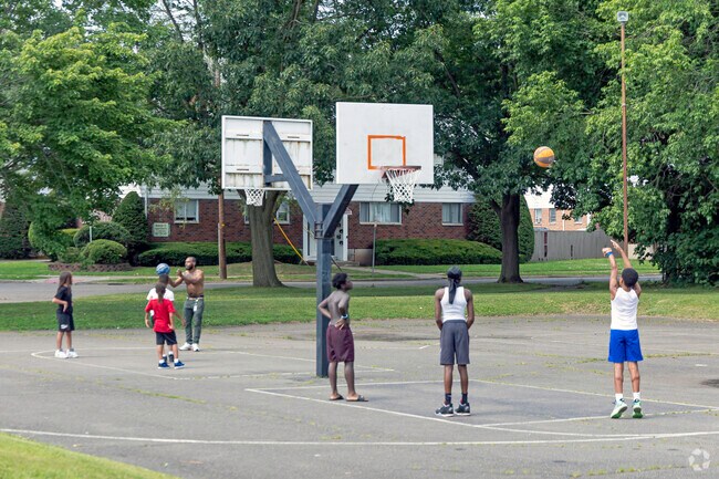 Locals of the Southside East Binghamton community enjoying a game with friends.