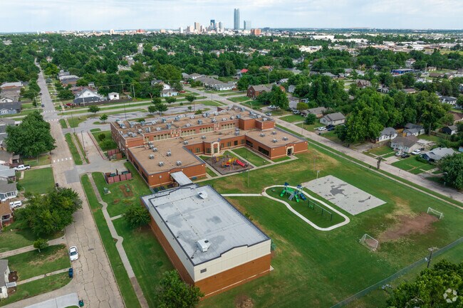 Downtown Oklahoma City is not far from Hawthorne Elementary School.