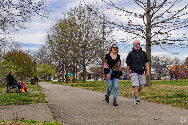 Shelby Park near Smoketown has a square mile walking track.