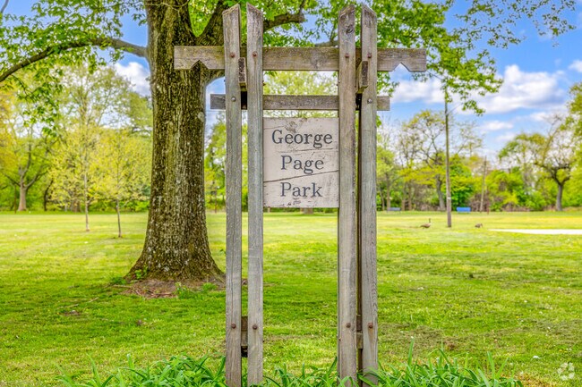 George Page Park offers the East Trenton neighborhood  green fields and playground for the kids