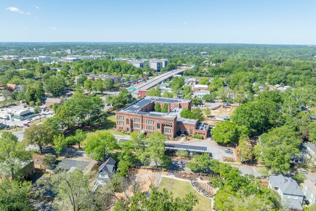 I-126 can be seen as it connects to Columbia near Elmwood Park.