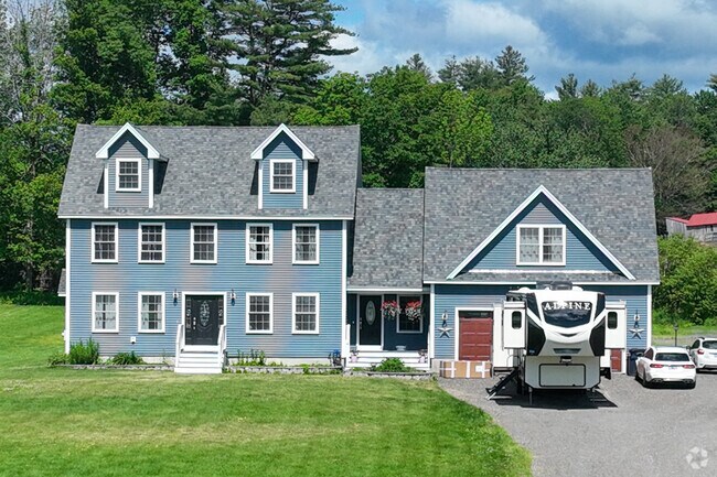 This modern colonial can be found in Buxton.