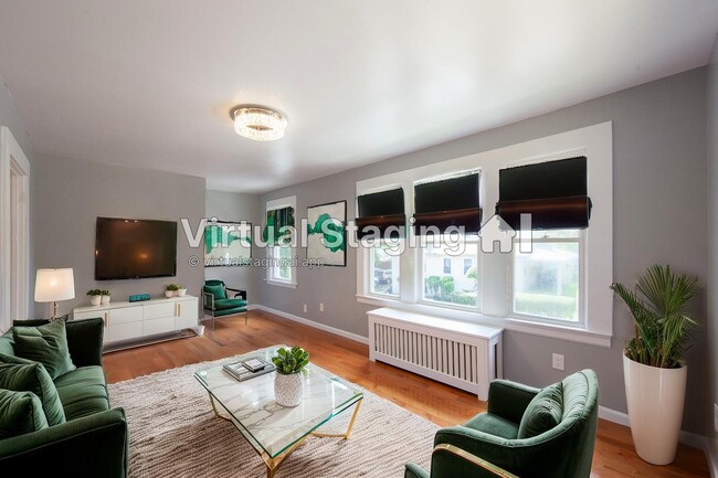 living room virtual staging
