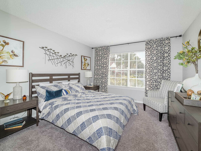 Experience the comfort and style of this beautifully designed bedroom, offering a serene retreat.