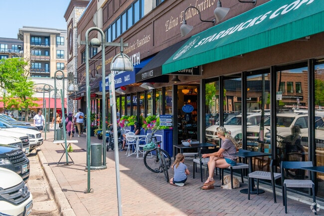 Lots of shops line the blocks at the 50th and France shopping district in Edina.
