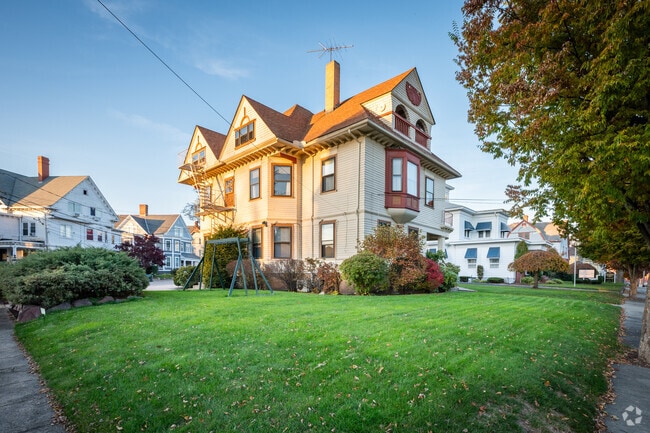 Queen Anne houses add character to the scenic streets of Pleasant View in Pawtucket.