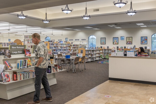 Ed Robson Library is located on Riggs Road in Sun Lakes.
