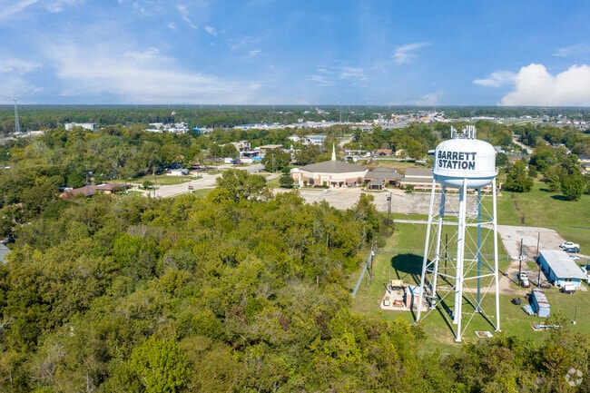 The Barrett Station water tower stands tall and proud, giving Barrett a timeless presence.