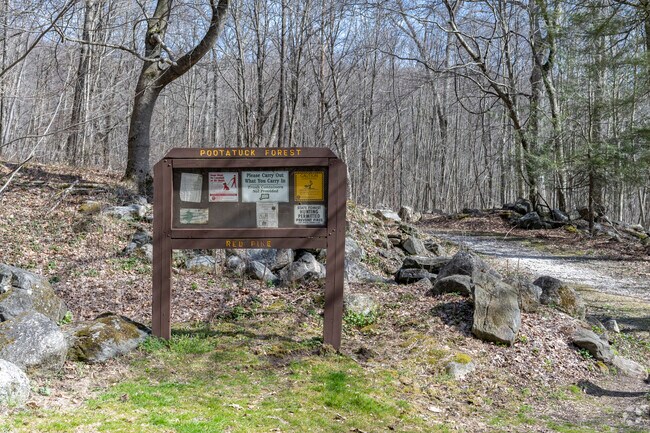 Pootatuck State Forest is a large wooded area in New Fairfield for hiking and walking.