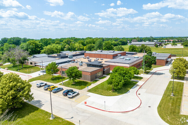Woodside Middle School also has a parking lot on campus.