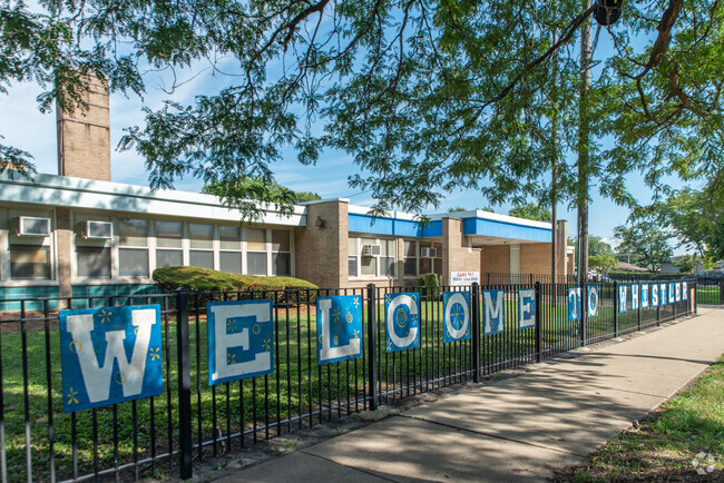 The main entrance to Whistler Elementary School in West Pullman.