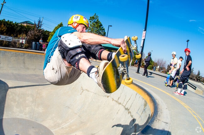 Have son fun in downtown Apex at Rodgers Family Skate Plaza.