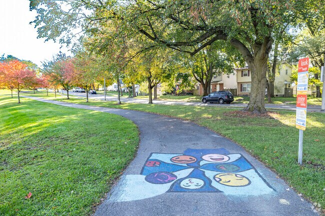 In North Highlands' Hamilton Park the learning Trail acts as a learning opportunity for children