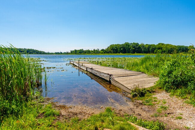 Rent a boat at the pier in Moraine Hills State Park's Defiance Lake in Holiday Hills.