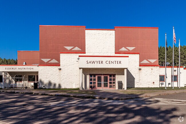 The Sawyer (Gwaaba'iganing) Tribal Community Center is located at the south end of Big Lake.