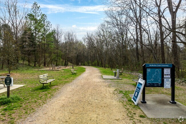 Residents in Carmel can walk or ride their bike along the nearby McMullen Creek Greenway.