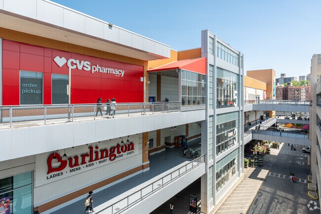 Several big box stores are located at the Bronx Terminal Market, just south of Highbridge.