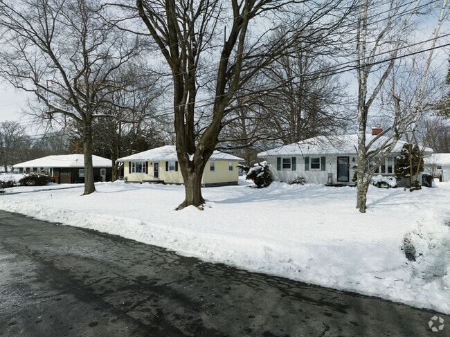 Ranch style homes come in a variety of colors.