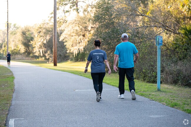The New Smyrna Beach Pedestrian Trail begins in Ellison Acres and runs for several miles.