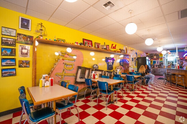 The Burger Dive is a local favorite for specialty burgers and loaded fries.