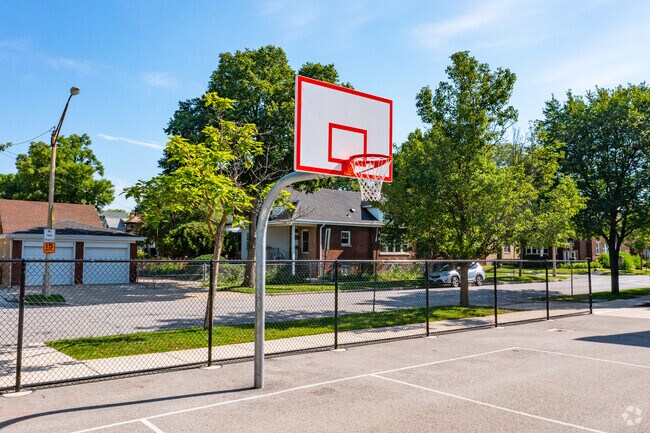 Shoot some hoops at Abraham Lincoln Elementary School.
