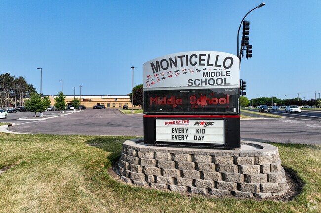 The Monticello Middle School houses several alternative and special education services.