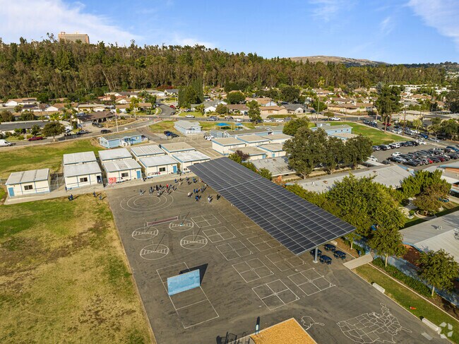 Aerial of school