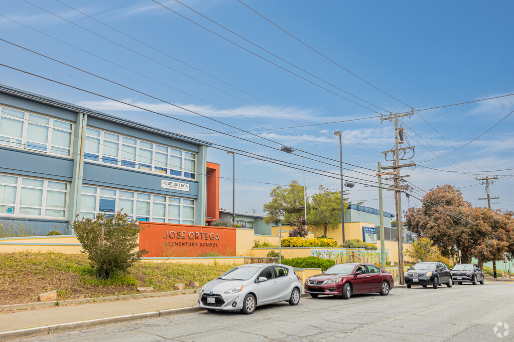 Ortega (Jose) Elementary School is located at the top of the hill in Ingleside Heights.